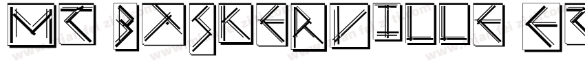 MT Baskerville ET W0字体转换